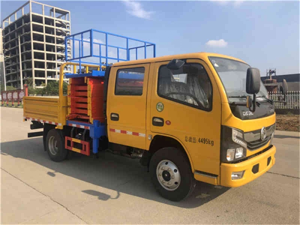 (國六)東風10米剪叉式升降平臺高空作業車